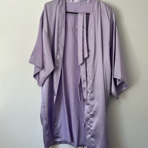 Bridesmaid Robe Purple - Picture 1 of 3